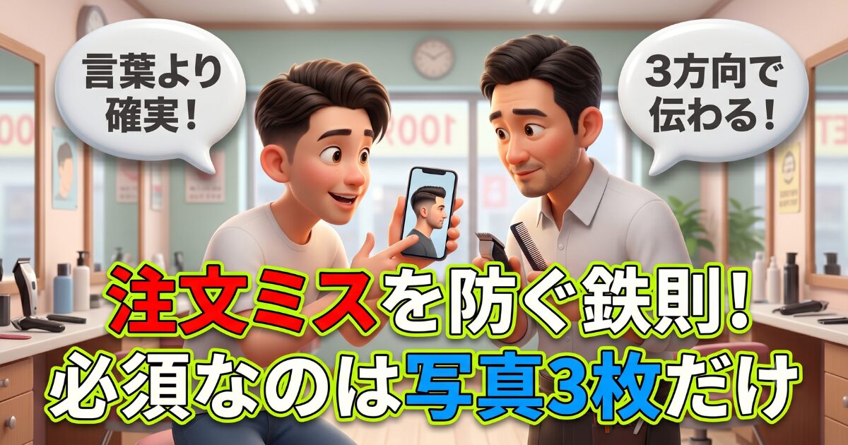 正面・横・後ろの3方向が分かる写真を用意する