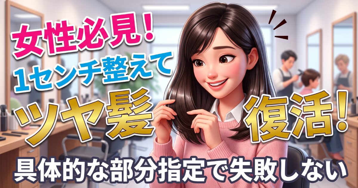 女性が1000円カットで軽くするコツ！整えるだけの効果と注意点