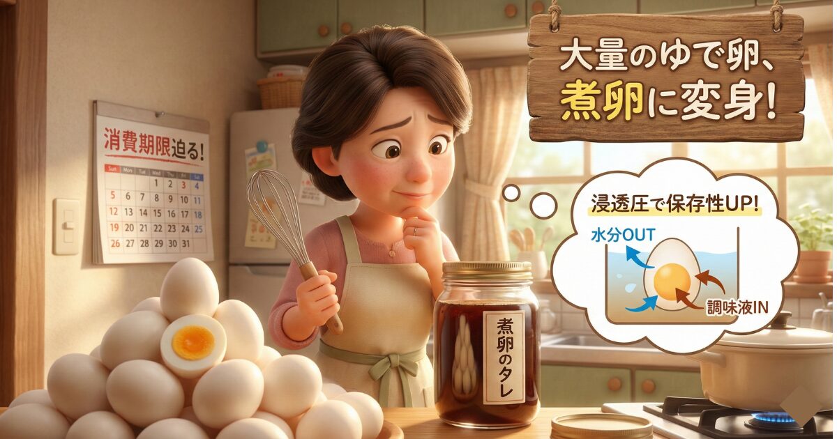 ゆで卵の期限切れを防ぐ！味付けアレンジと冷凍保存の裏技を紹介