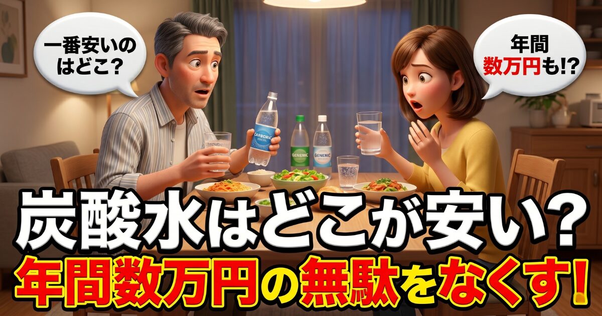 炭酸水はどこが安いかの結論：賢い買い方で毎日の無駄をなくそう
