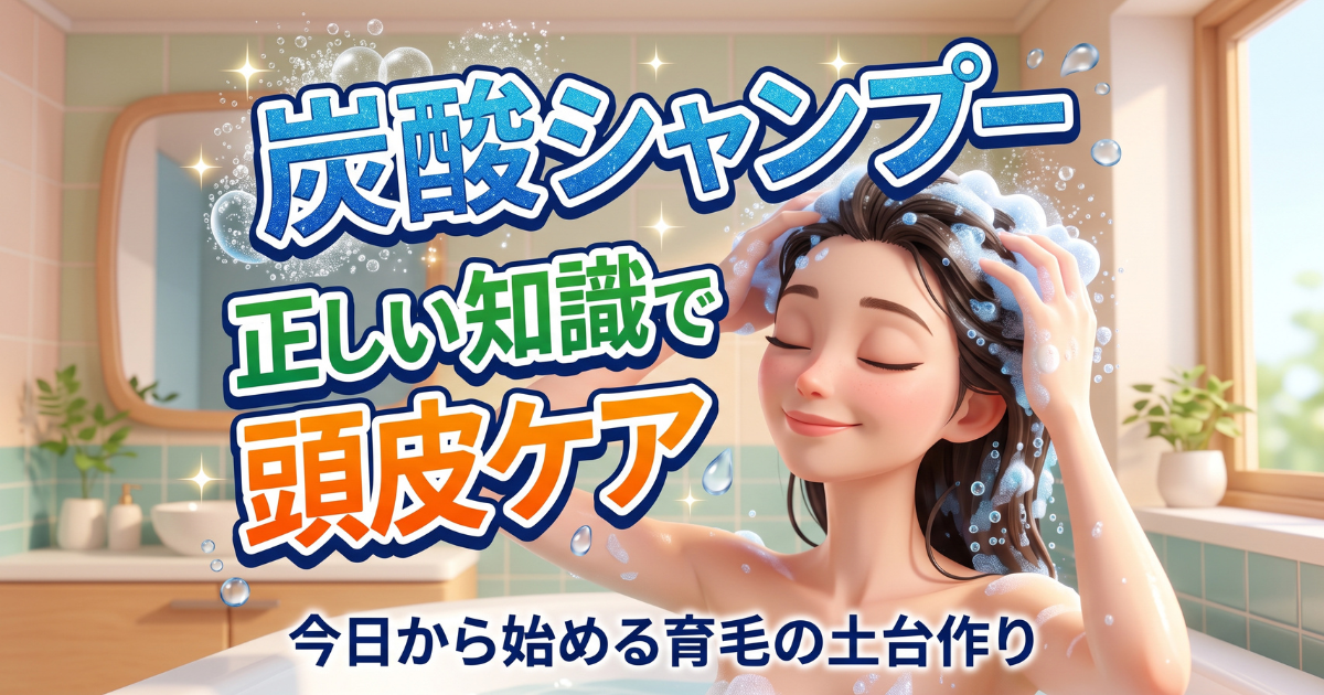 炭酸水での洗髪が抜け毛を防ぐ：今日から始める正しい頭皮ケア