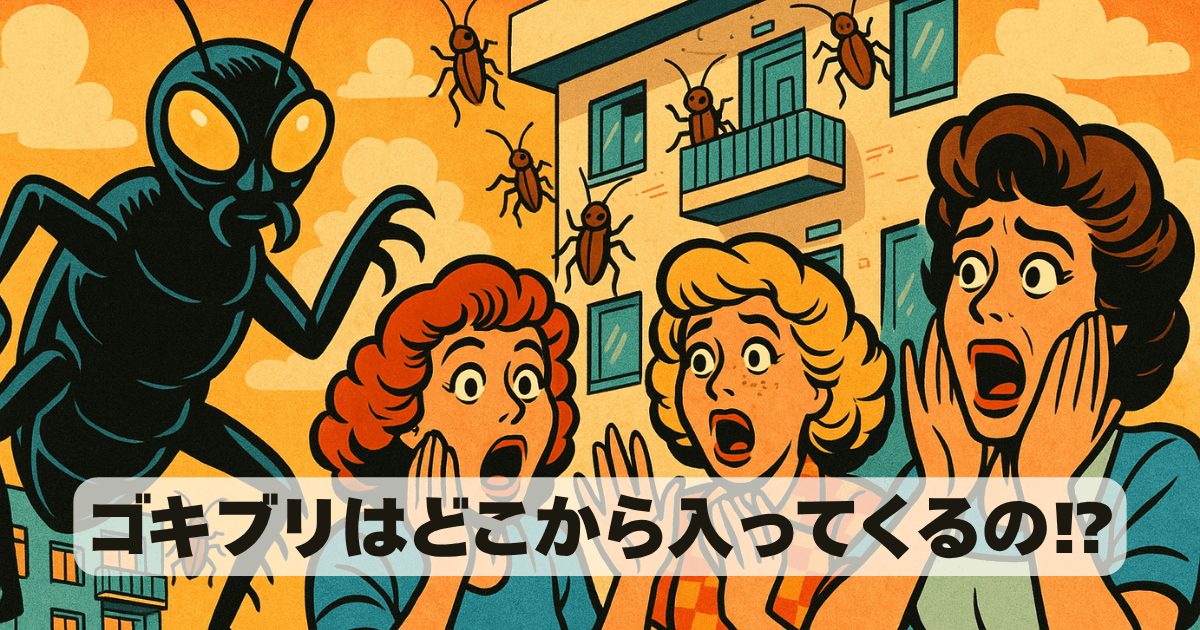 ゴキブリが3階に…どこから？「まさか」の侵入経路と今すぐできる撃退法