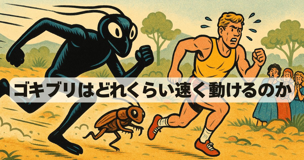 ゴキブリの速さは時速何キロ？人間換算したら…最強説と弱点の全て