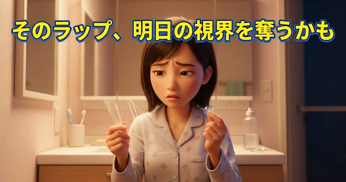 コンタクトケース代用にラップは危険？失明リスクと唯一の解決策