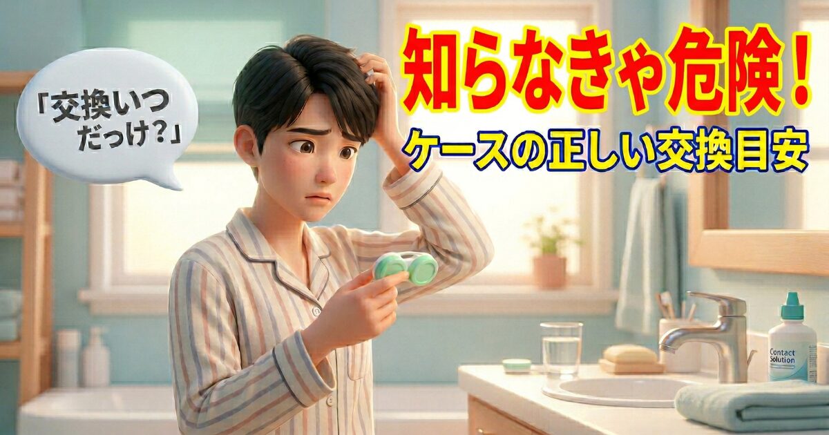 もうコンタクトレンズケースで悩まない！正しい衛生管理と交換頻度の目安