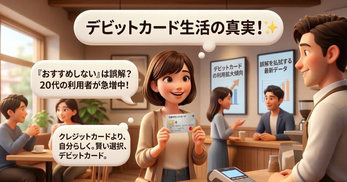 デビットカードのみで生活する割合とおすすめしない理由の真実