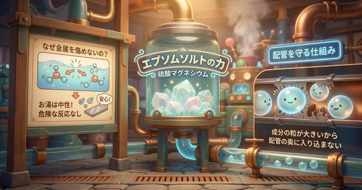 硫酸マグネシウムは金属を傷めない