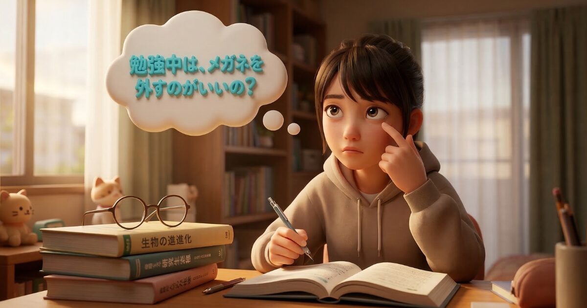 勉強の時だけメガネを外すのは正解？多くの人が誤解する目の真実