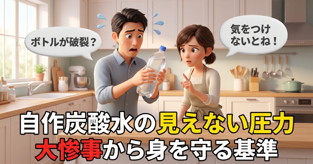 自作の炭酸水でボトルが破裂する危険性！命を守る絶対的な安全基準
