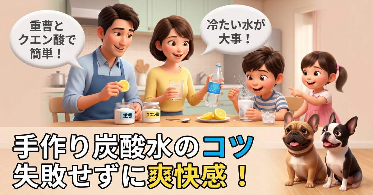 失敗しない炭酸水の作り方！自宅で極上の爽快感を手に入れる