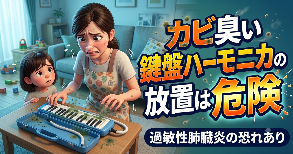 鍵盤ハーモニカがカビ臭い原因とは？放置すると過敏性肺臓炎になる危険性