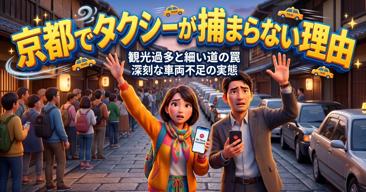 京都のタクシーがつかまらない理由と最新の交通事情を徹底解説