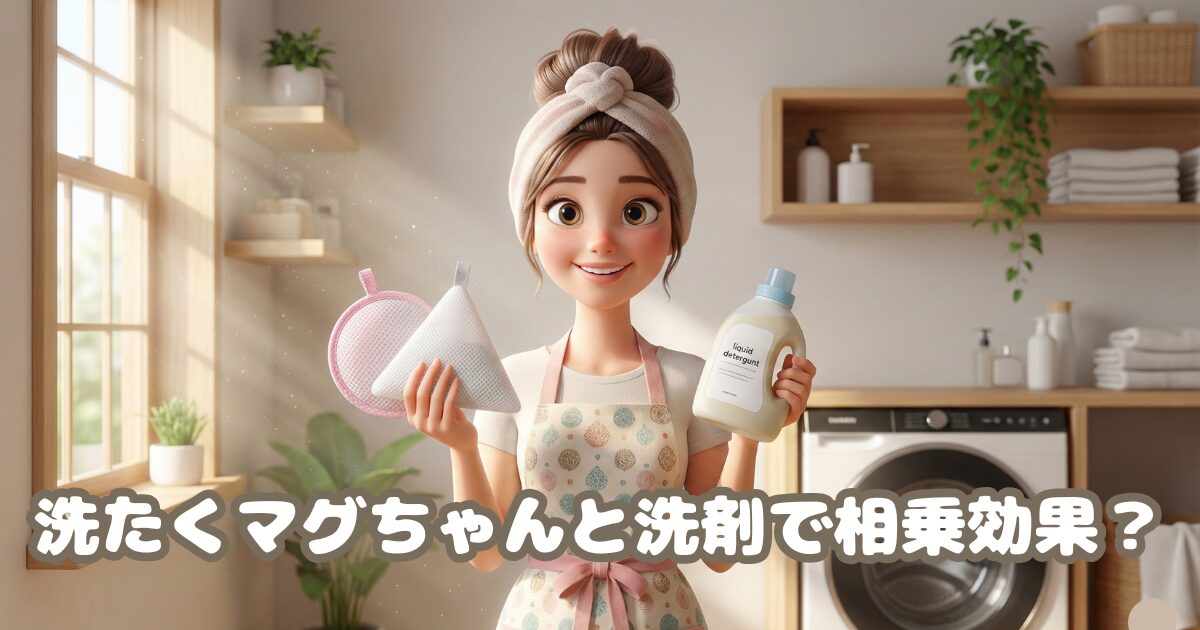 洗濯マグちゃんは洗剤と併用で効果あり！根拠と正しい使い方を解説