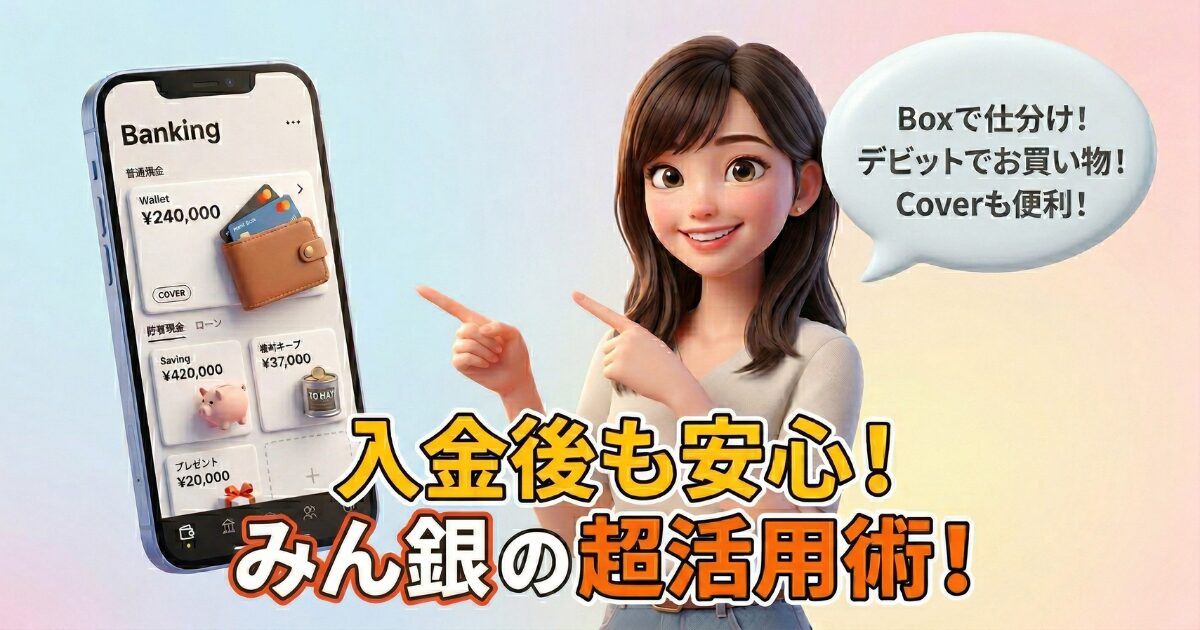 入金したお金はどうなる？みんなの銀行の画期的な資金管理と活用術