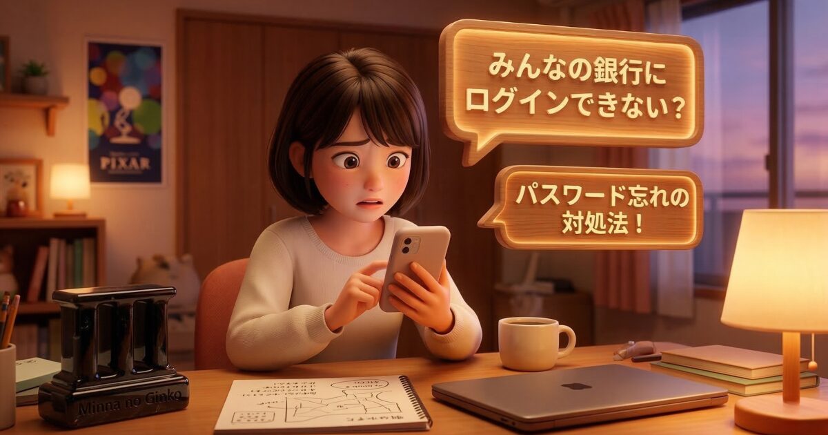 みんなの銀行にログインできない原因と解決策は？パスワード忘れの対処法