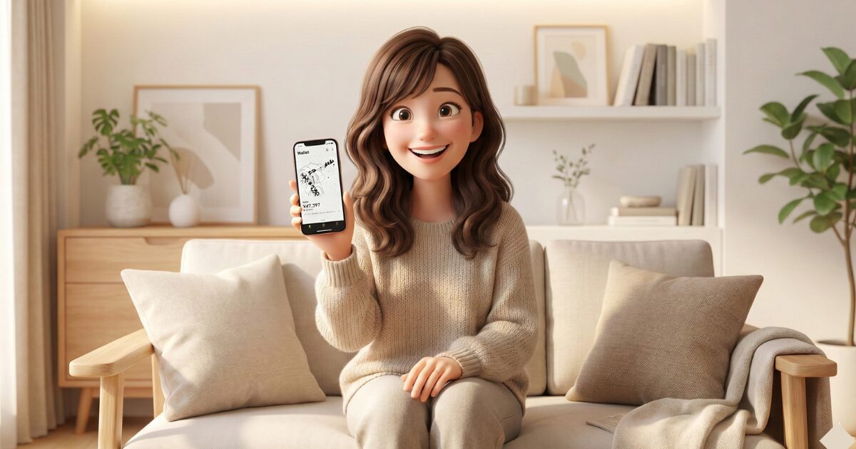 スマホでネット銀行の口座解説をした人