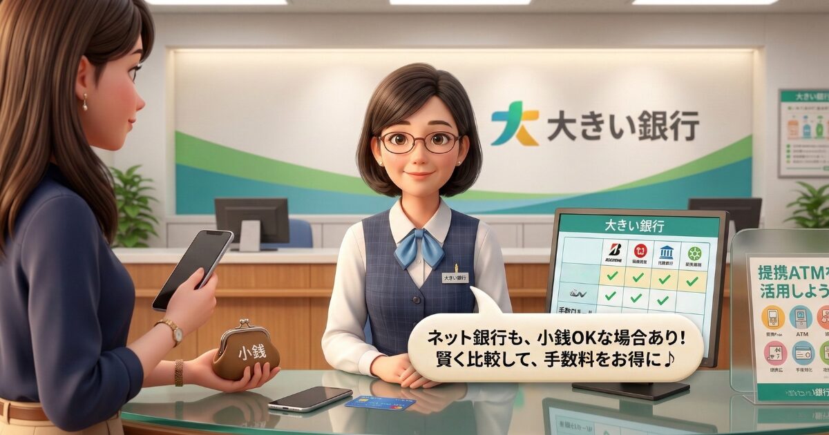 主要ネット銀行ごとの例外的な小銭対応と最新の手数料体系を徹底比較