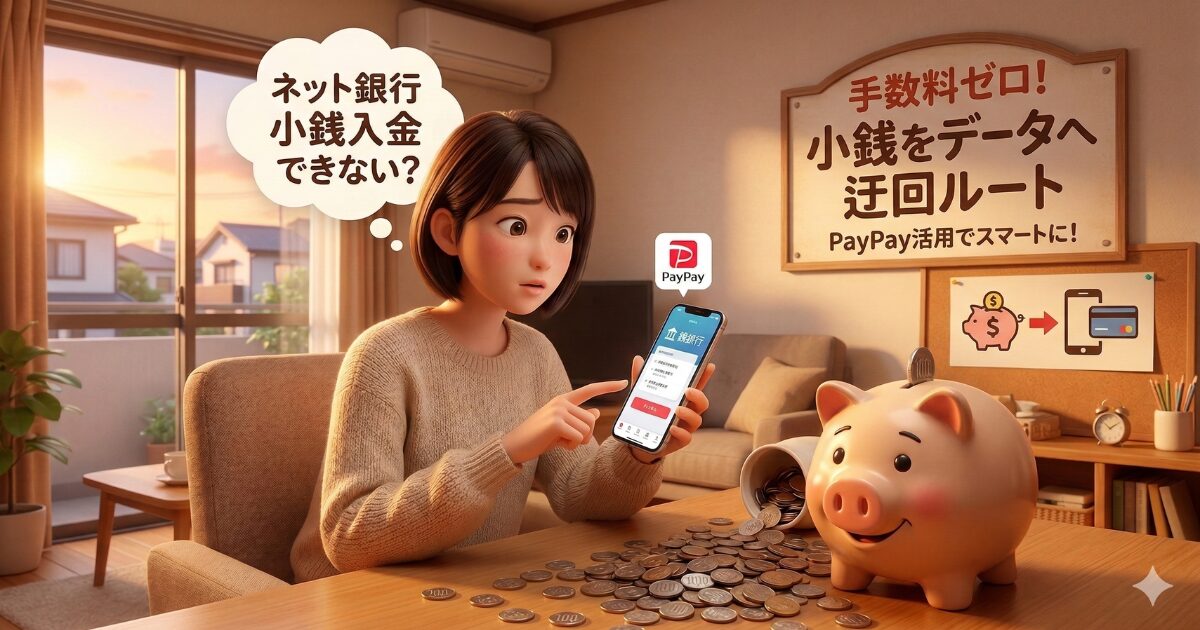 ネット銀行へ硬貨を入金する裏技：手数料ゼロの最強ルート必勝法
