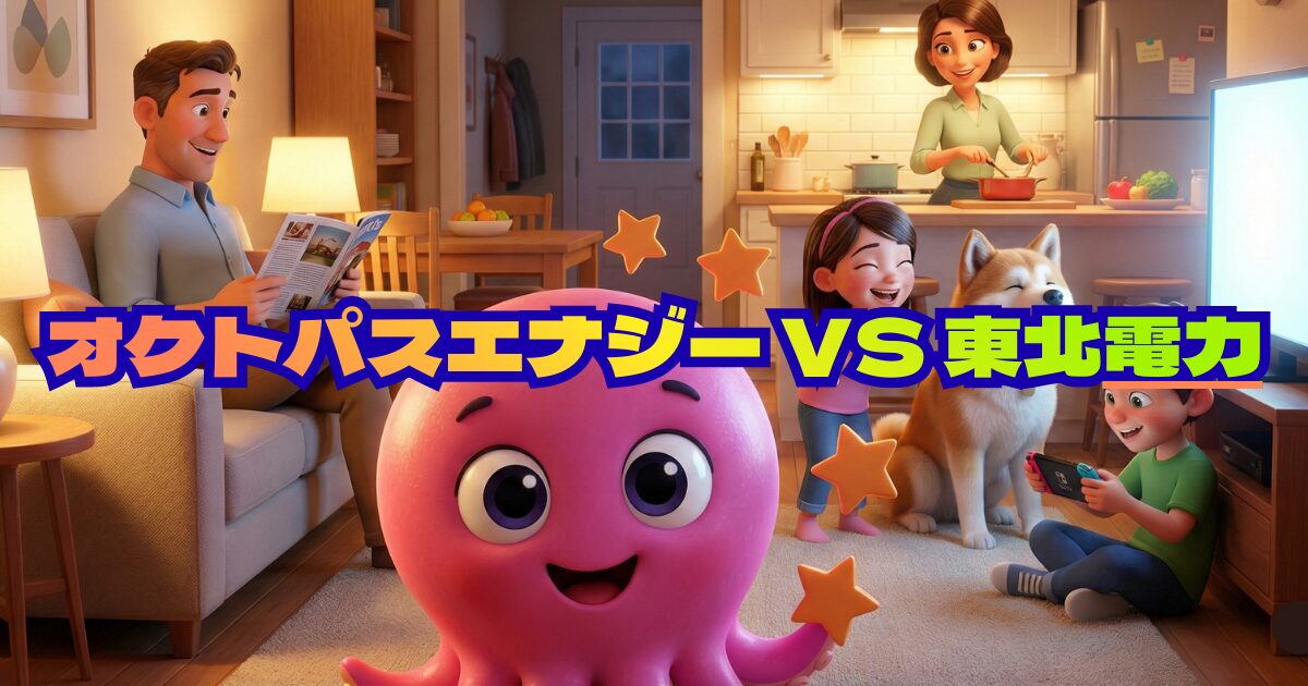 オクトパスエナジーと東北電力を比較！料金は本当にどっちが安い？