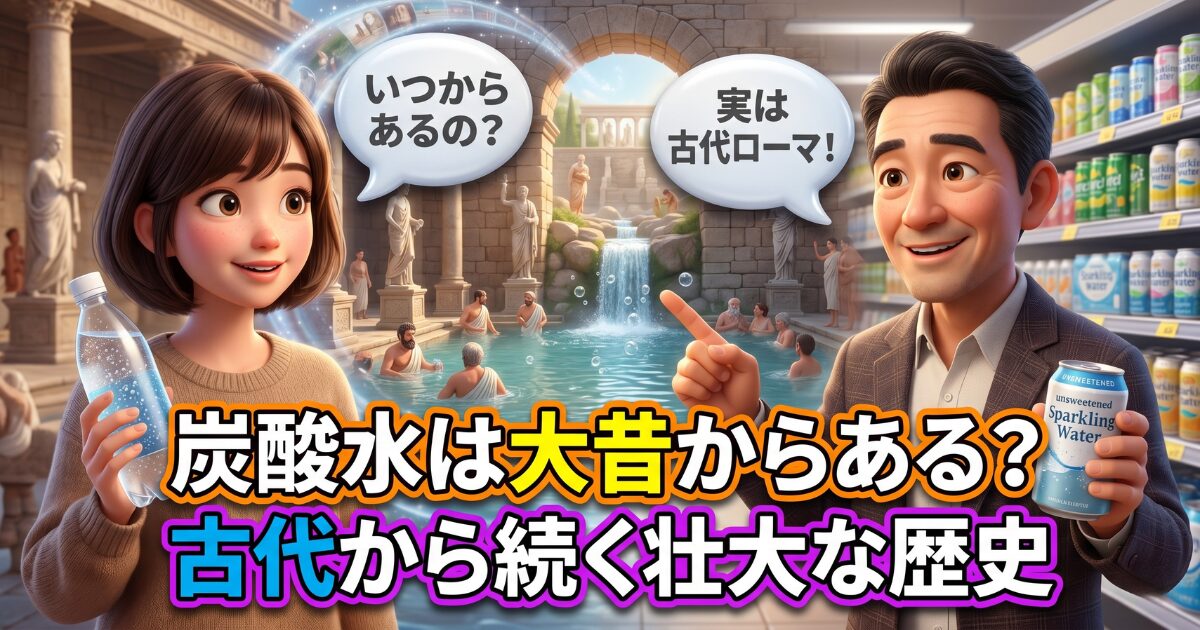 炭酸水はいつからある？古代ローマから現代までの壮大な歴史！