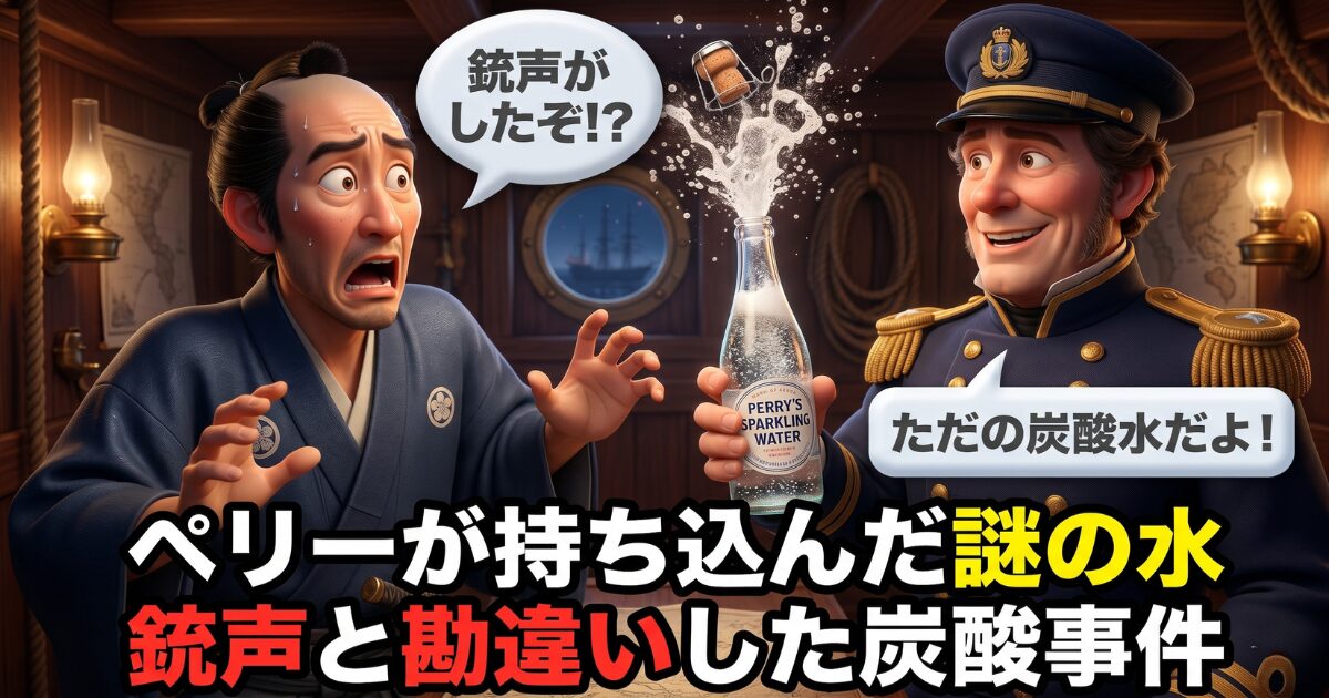 黒船来航がもたらした衝撃！日本人が初めて炭酸水を飲んだ日