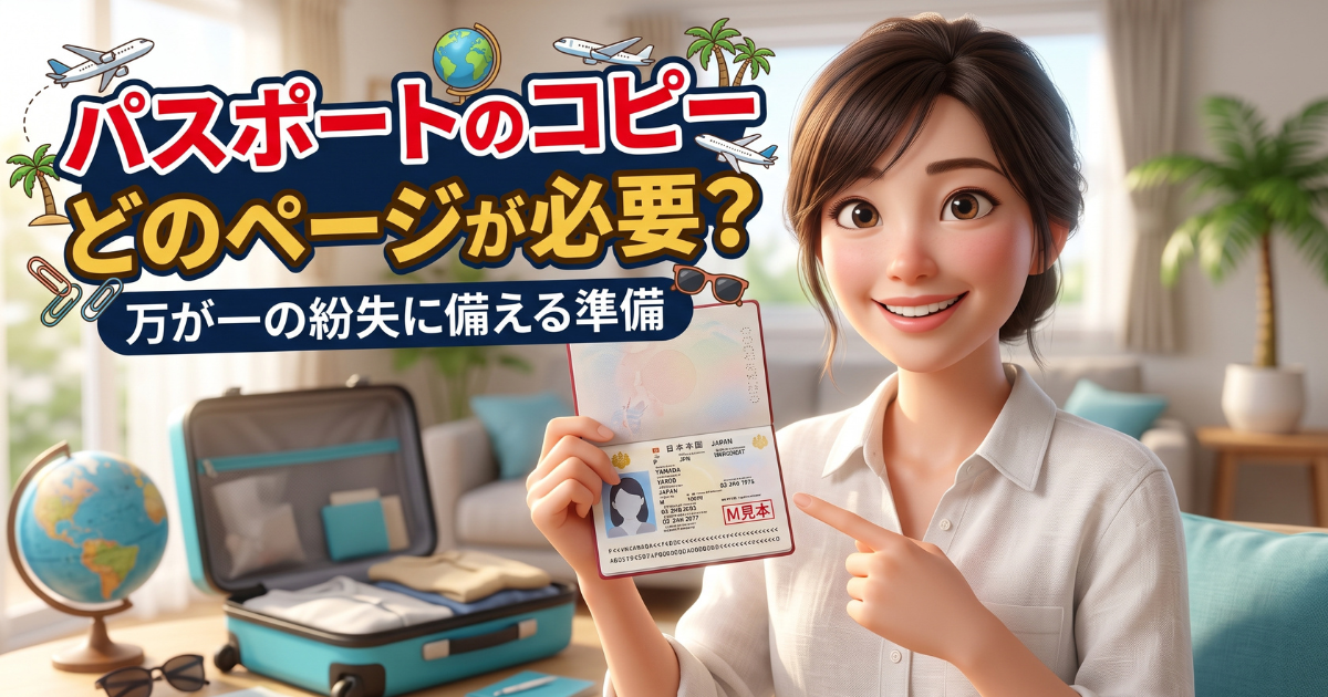 海外旅行で使うパスポートのコピーはどのページが必要？｜正しい準備で万が一に備える