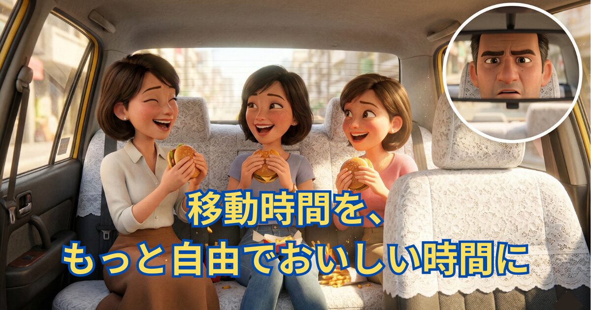 タクシーの車内で飲食禁止?2万円請求の根拠と怒られない境界線