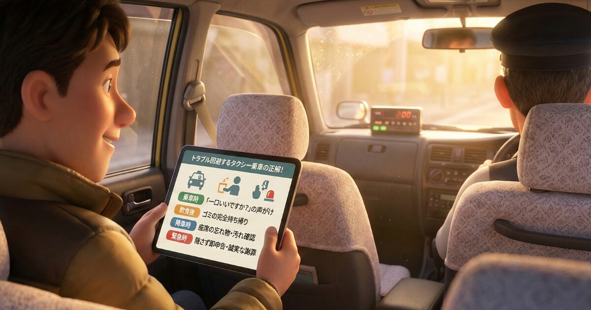 トラブル回避するタクシー乗車の正解!乗車前の確認と賢い振る舞い