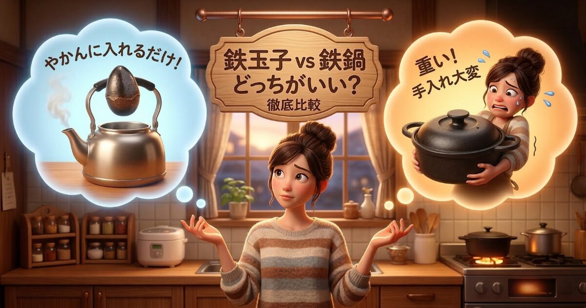 鉄玉子と鉄鍋はどっちがいい？寿命や毎日の使い勝手を徹底比較