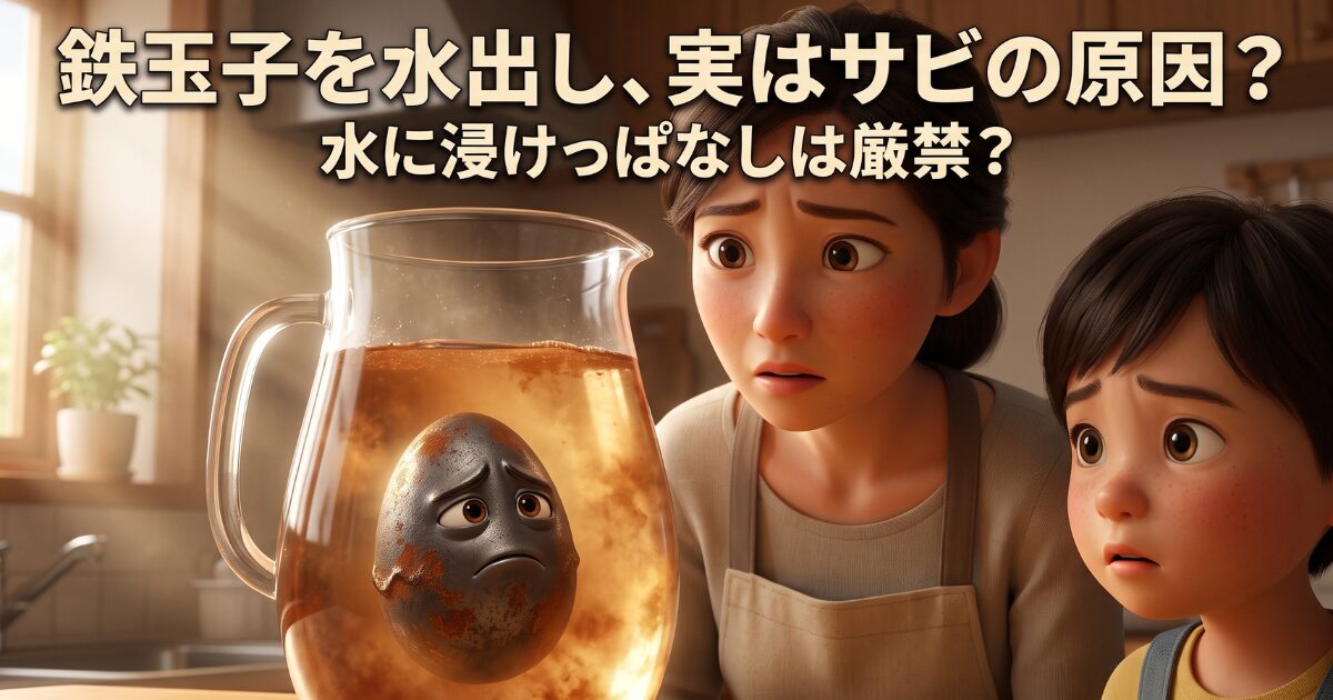 鉄玉子の水出しは茶色いサビの原因？吸収効率のいい鉄を引き出す正解