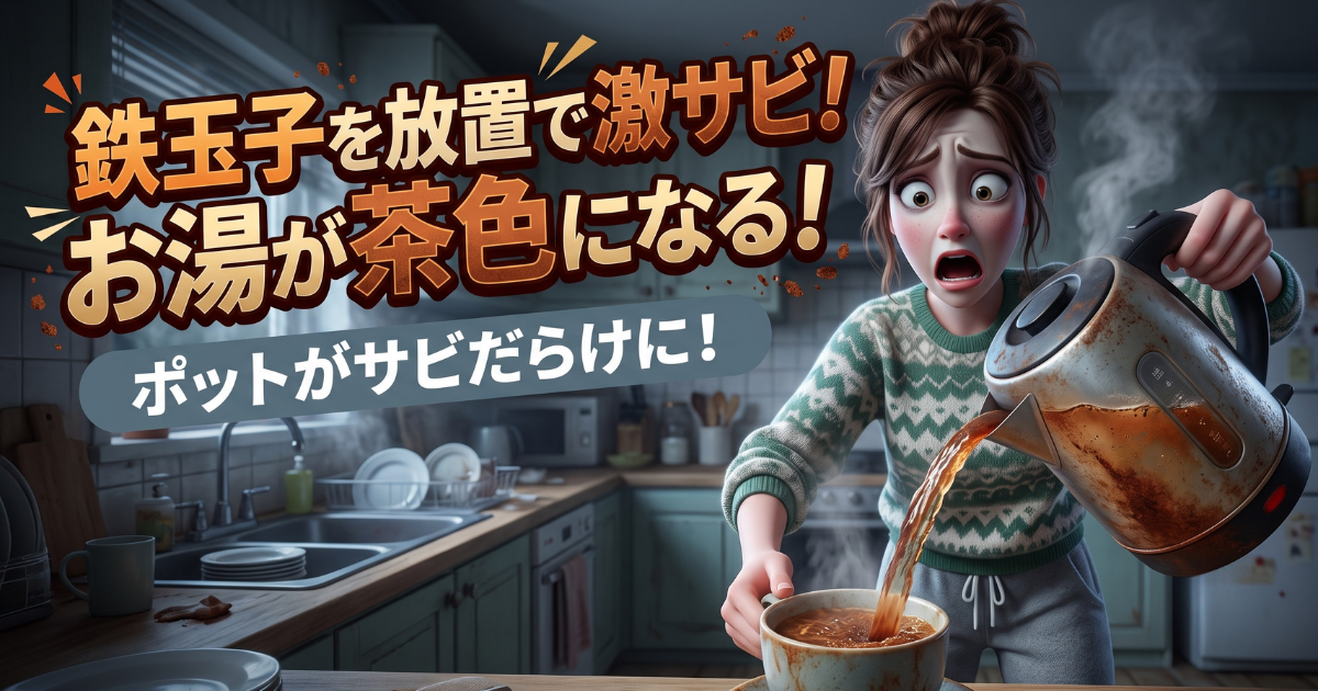 鉄玉子を電気ポットに入れっぱなしにすると起きるトラブルとは?