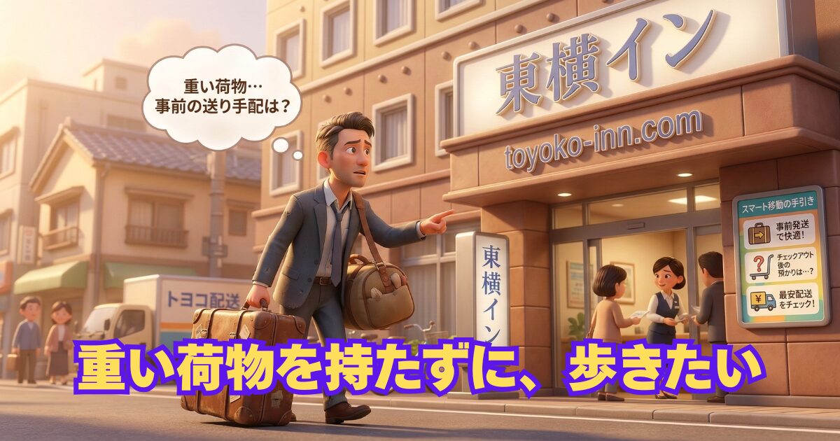 東横インへ自宅から荷物を配送できる？受け取り拒否を防ぐ手順と最安料金