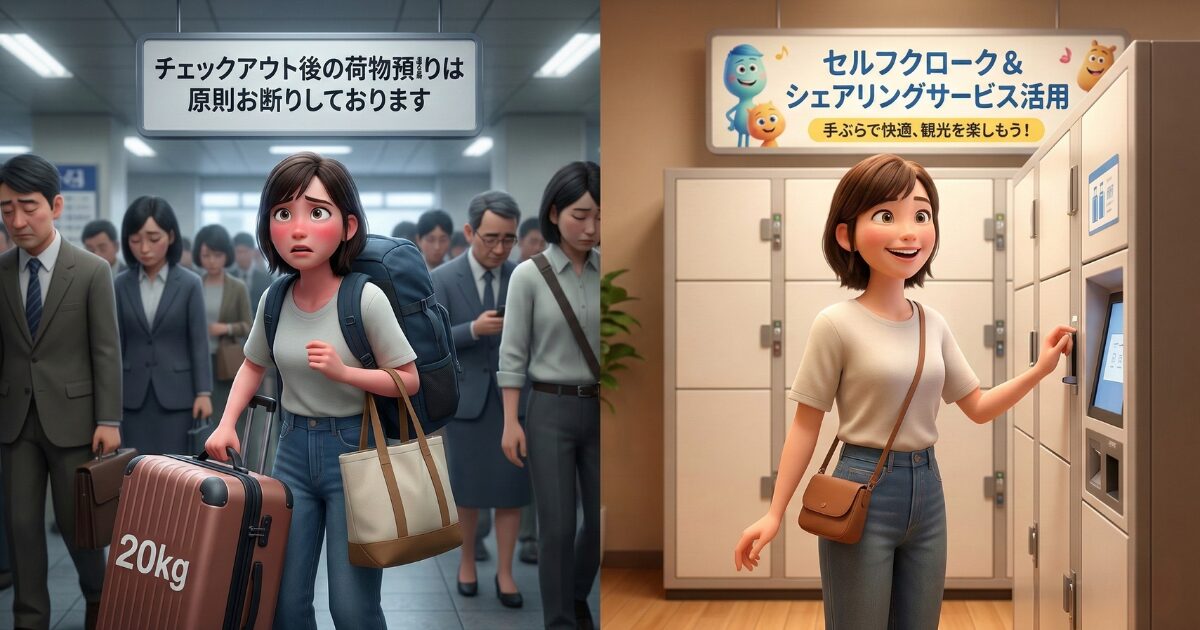 チェックアウト後の荷物預かりの現実と確実な代替サービスの活用