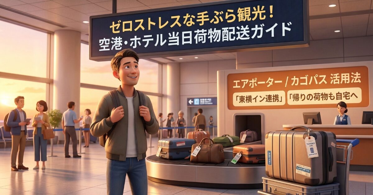 ゼロストレスな移動を実現！当日荷物配送サービスの便利な活用法