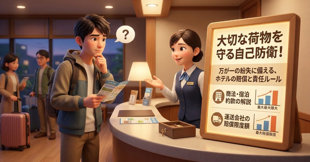 万が一の荷物紛失に備える！ホテルと運送会社の明確な賠償と責任