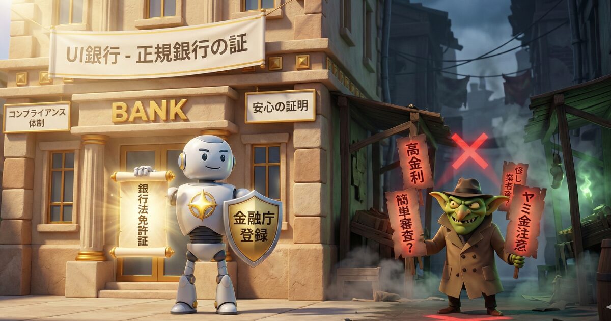 怪しい業者の特徴との違い 銀行法免許とコンプライアンス体制の事実