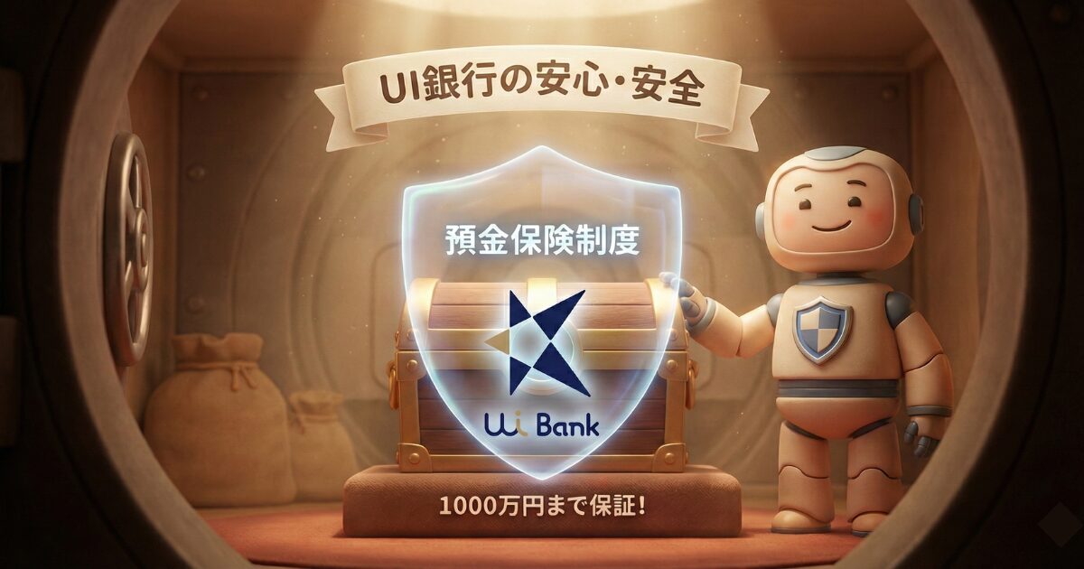 UI銀行の安全性は?預金保険制度で守られる1000万円保証の法的な仕組み