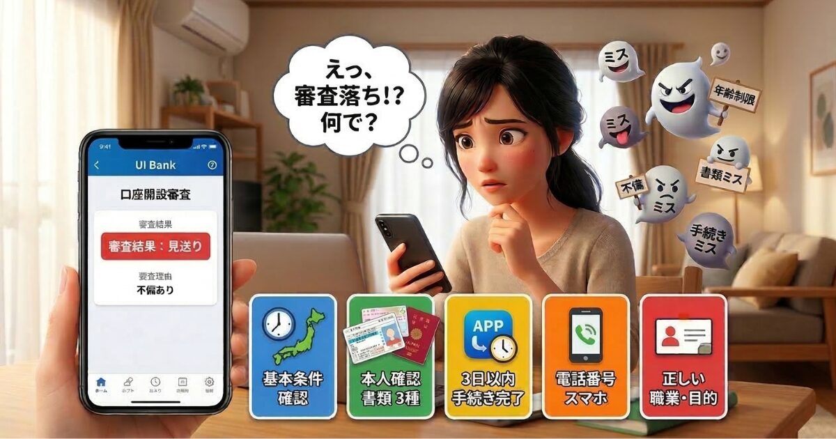 UI銀行の口座開設で審査落ちを防ぐ本当の原因と5つの対策