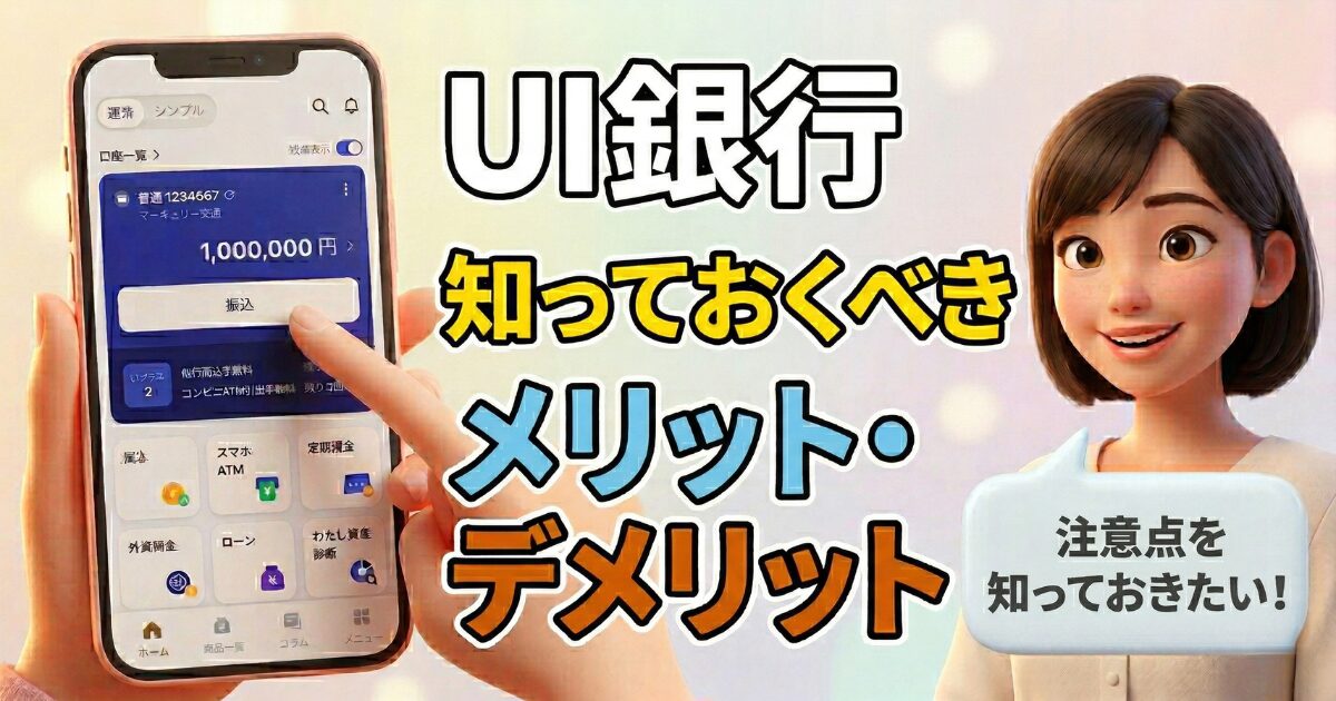 UI銀行を利用するメリットと事前に知っておくべきデメリット